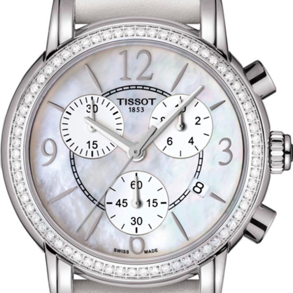Tissot women’s dressport synthetic leather watch 35mm